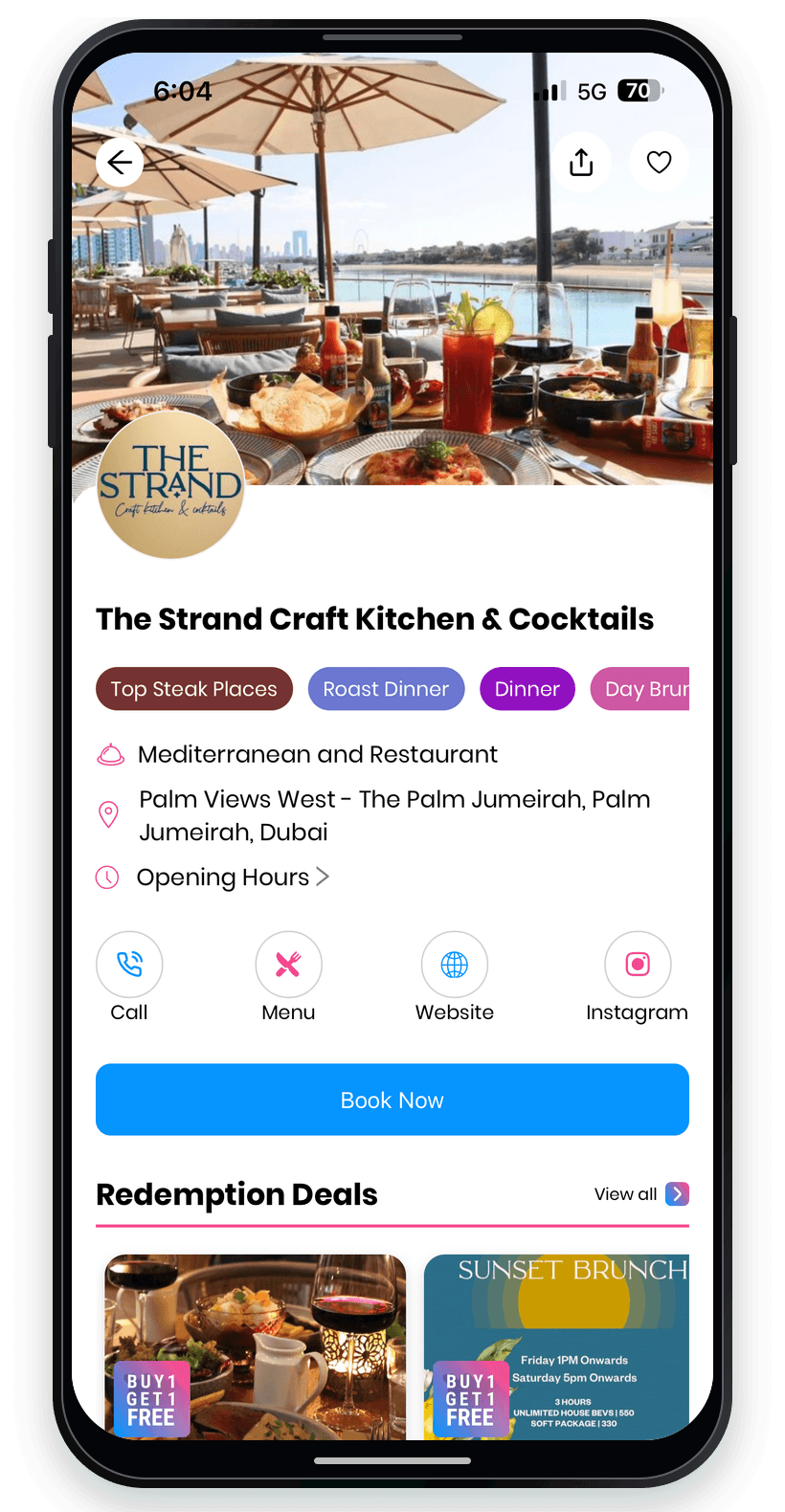 Dubai Daily Deals place detail page
