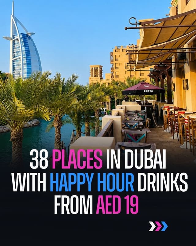 Happy Hour Drinks from AED 19