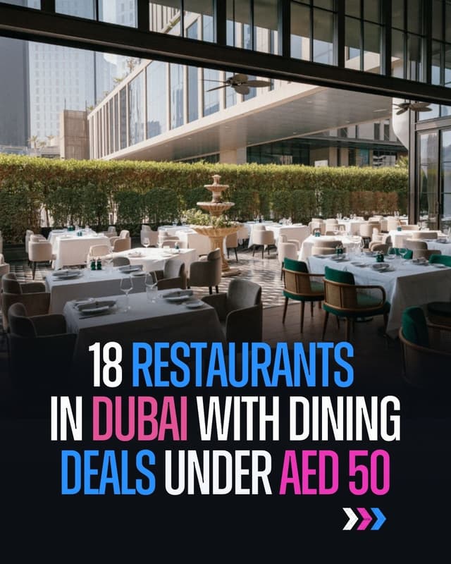 Restaurants below AED 50